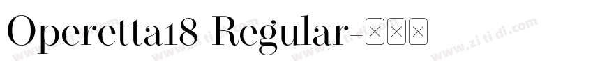 Operetta18 Regular字体转换
